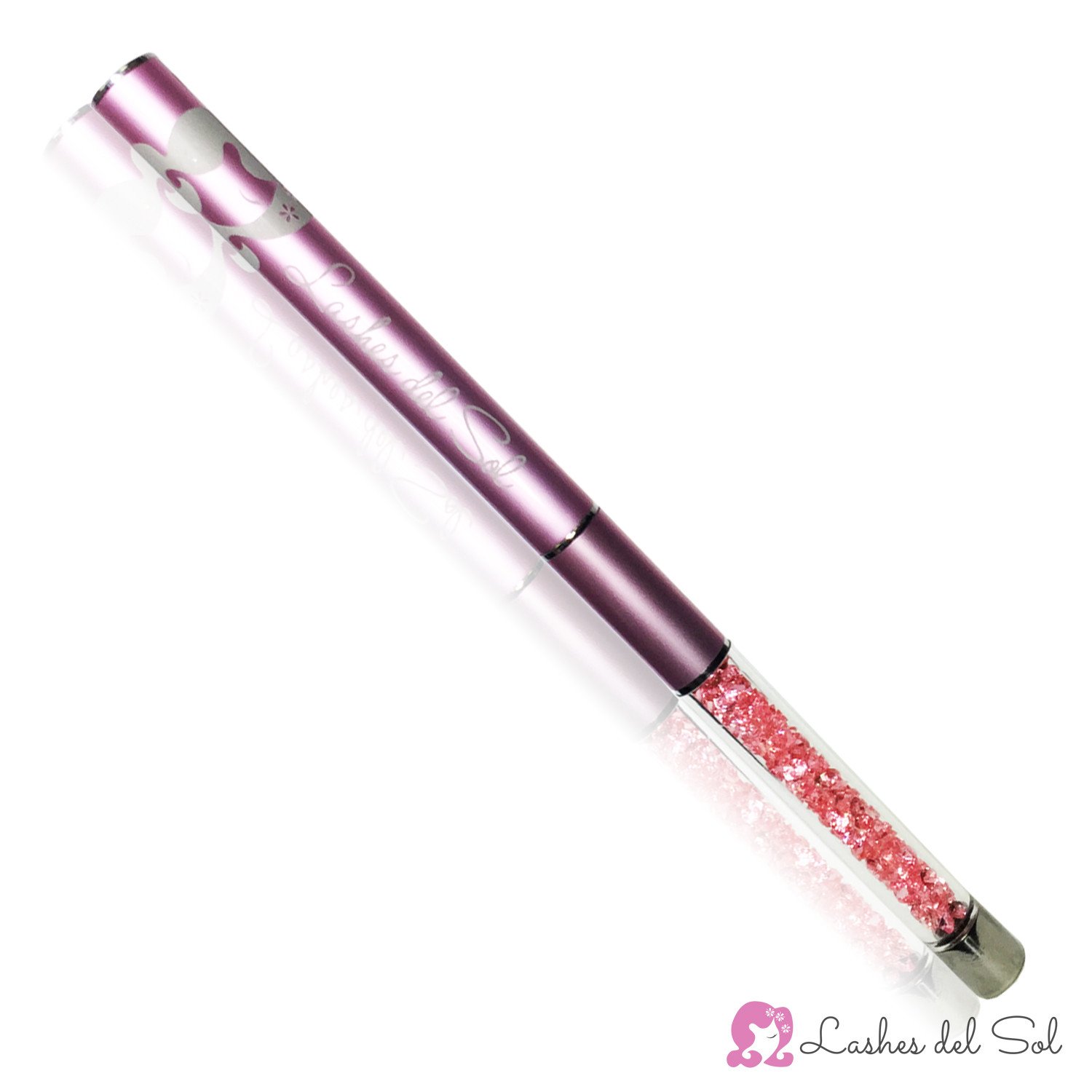 Rose Diamond Eyelash Brush Mascara Wand