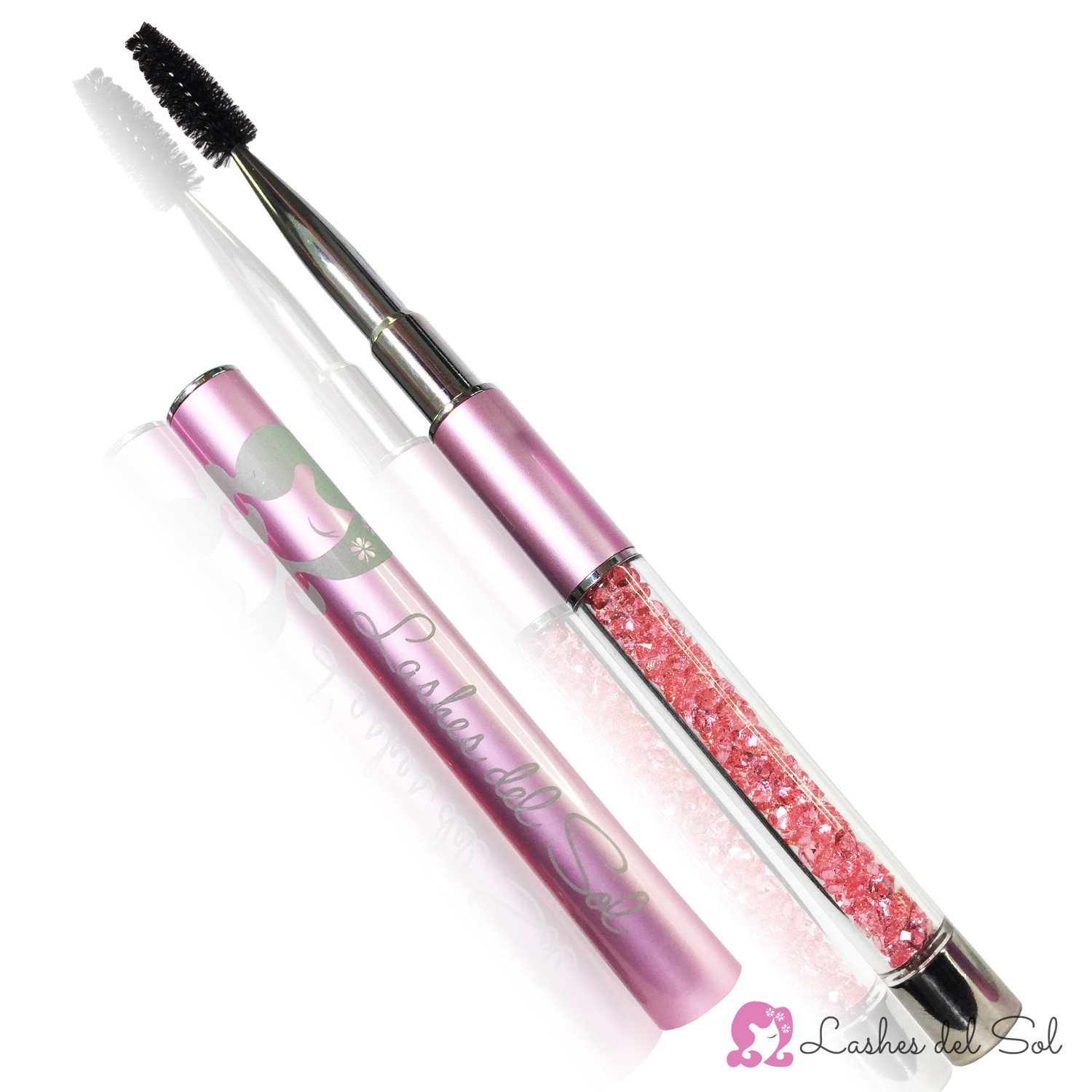 Rose Diamond Eyelash Brush Mascara Wand