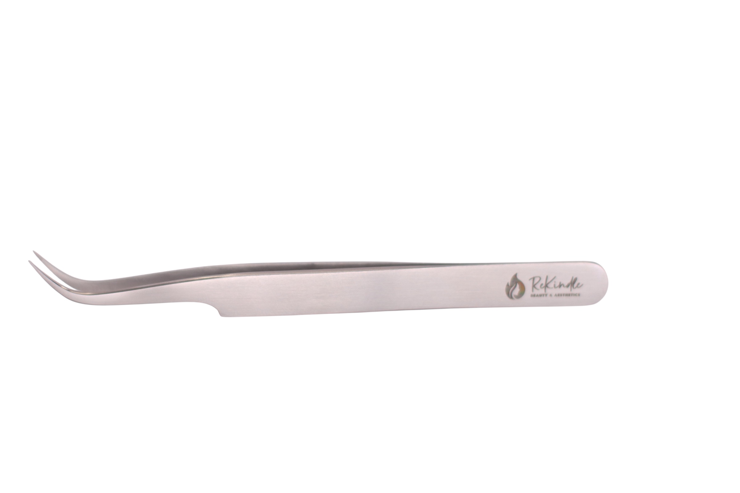 Silver Curved Tweezers